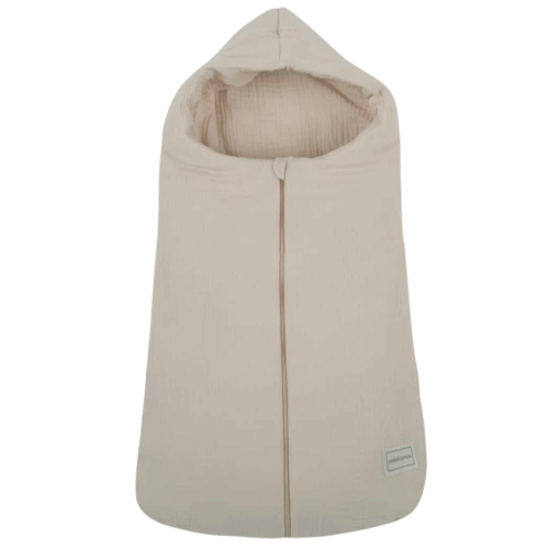 Oval Carrycot Footmuff Muslin Beige - mid-season