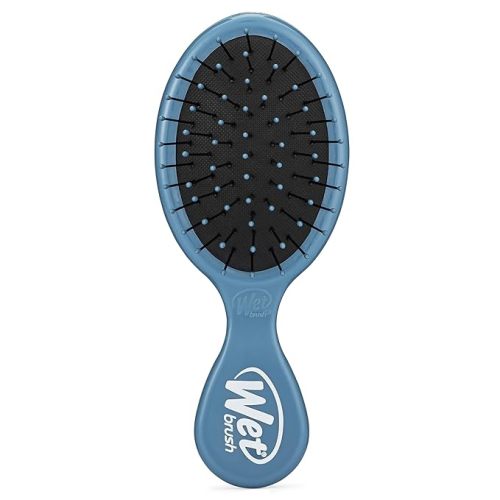 Wet Brush Mini Detangler Hair Brush, Elemental Blue, Detangling Travel Hairbrush, Ultra-Soft IntelliFlex Bristles Glide Through Tangles with Ease, Pain-Free, All Hair Types