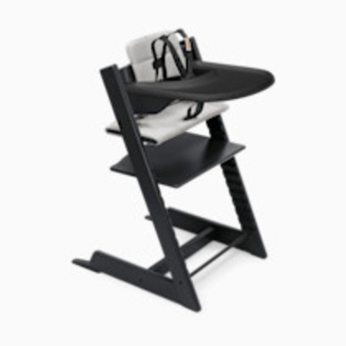 Stokke Tripp Trapp High Chair Complete² - Black/Anthracite Cushion/Black Tray