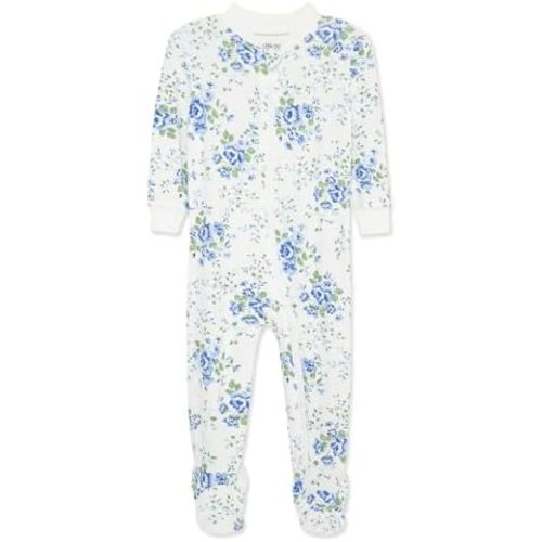 Little Me Clothes for Baby Girls' Zip Front Bodysuit Sleepwear, 12 Months to 24 Months