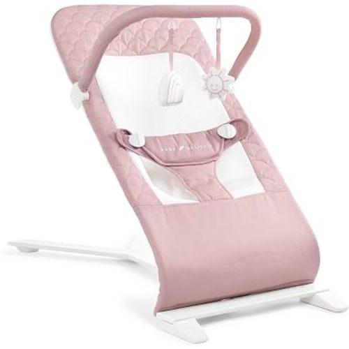 Baby Delight Alpine Deluxe Portable Bouncer, Organic Rose