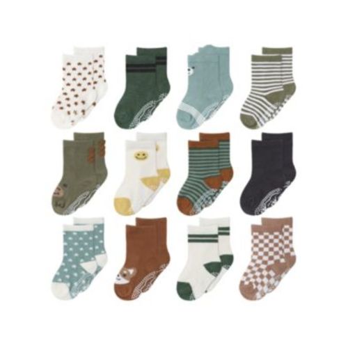 Baby Boys 12pk Cotton Socks, Neutral