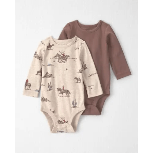 Baby Boy 2-Pack Organic Cotton Bodysuits - Little Planet | Carter's