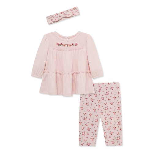 Ditsy Tunic, Leggings & Headband Set