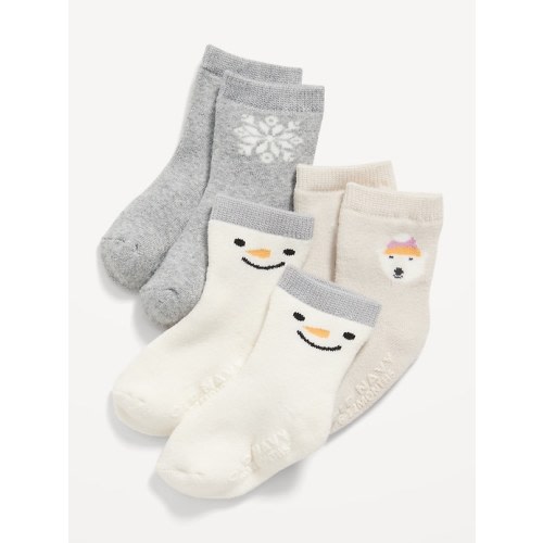 Unisex 3-Pack Printed Socks for Baby