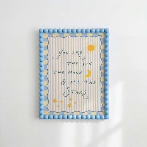 Celestial Quote Print, Space Nursery Decor – Wallify