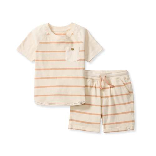 Basic Stripe Boy Tee & Shorts Set – Burt's Bees Baby