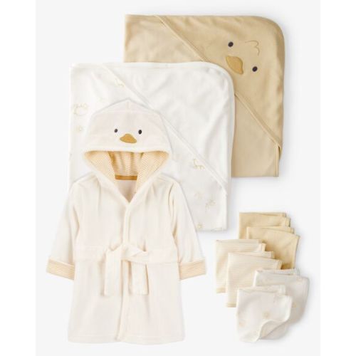 Baby 9-Piece Chick Bath Time Gift Set - Yellow/Ivory | Carter's