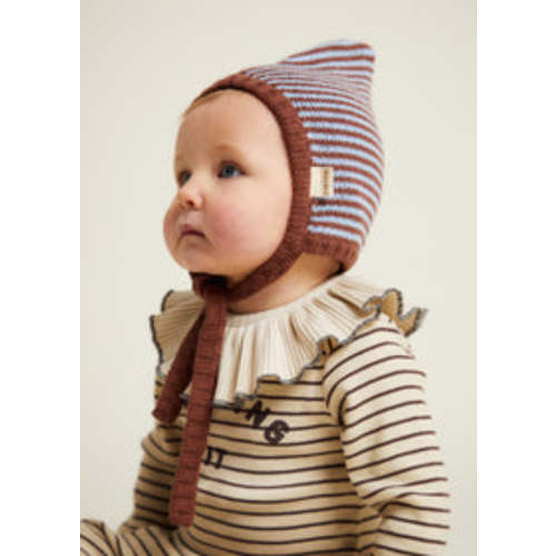 Pixie Knitted Stripe Bonnet – Claude & Co