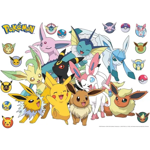 Pokémon Eevee Evolutions Wall Decals