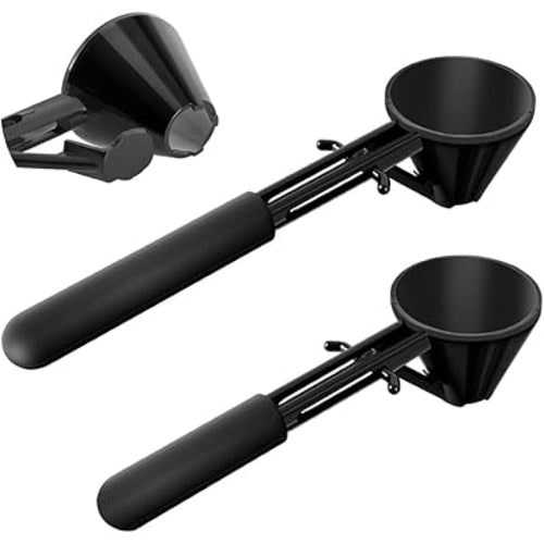 Scoop with Funnel for Water Bottles 2 Pack Small Funnel Scooper for Filling Formula Protein Powder Slide Bottom Scoop for Water Bottle
