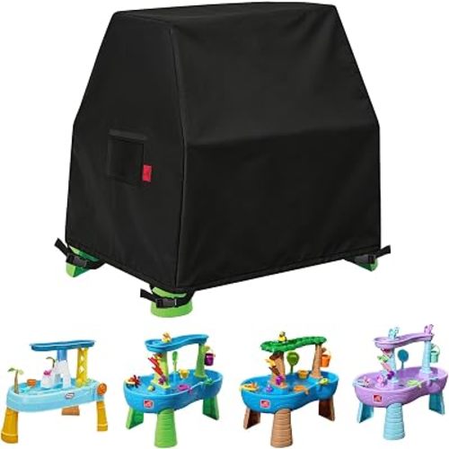 Kids Water Table Cover Fit Step2 Tropical Rainforest Water Table, Step2 Rain Showers Splash Pond/Unicorns Toddler Water Table, Little Tikes Kids Waterfall Island Water Table, Cover only (41"x25"x33")