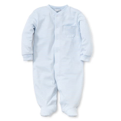 Kissy Kissy Simple Stripes Footie - Blue | Berings
