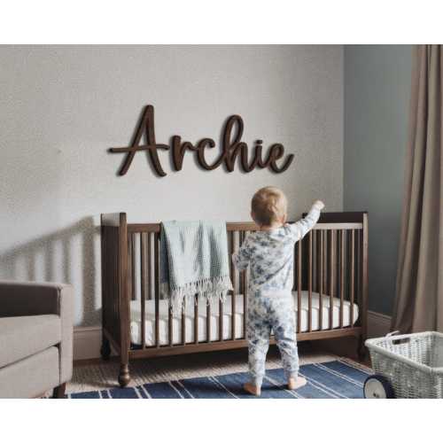Custom Wood Name Sign: Personalized Nursery Decor, Nursery Ornament, Wall Ornament, Baby Shower Gift, Nursery Sign, Wall Sign, Custom Sign