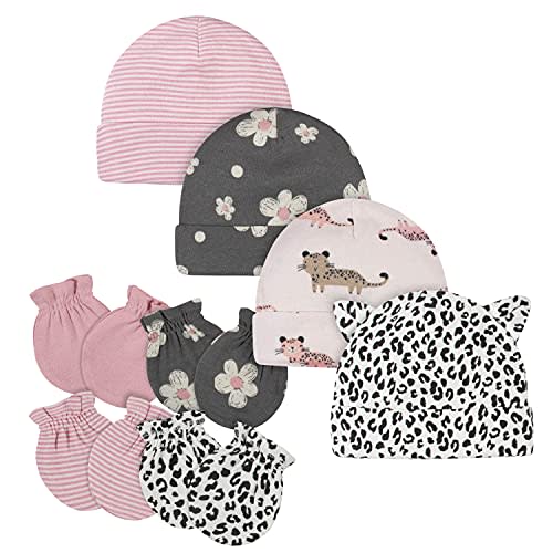 Gerber baby-girls Cap and Mitten Sets