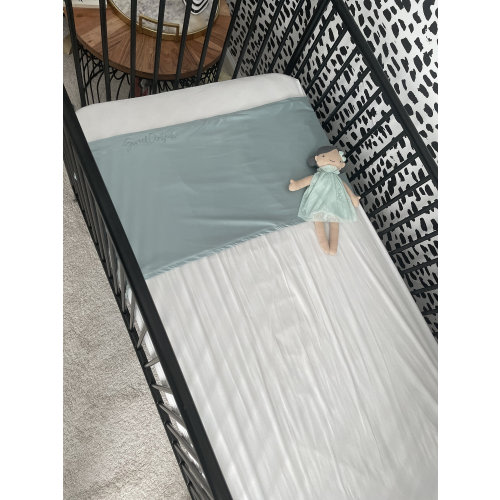 2in1 Baby Satin-Lined Crib/Bedding Slip Accessory -Sweet Pea