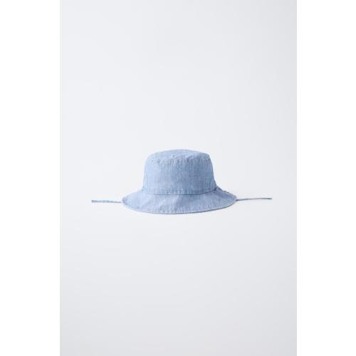 DENIM BUCKET HAT - Mid-blue | ZARA United States