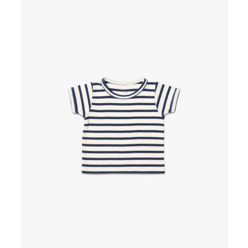 Willie Baby T-Shirt, Navy Stripe 6m