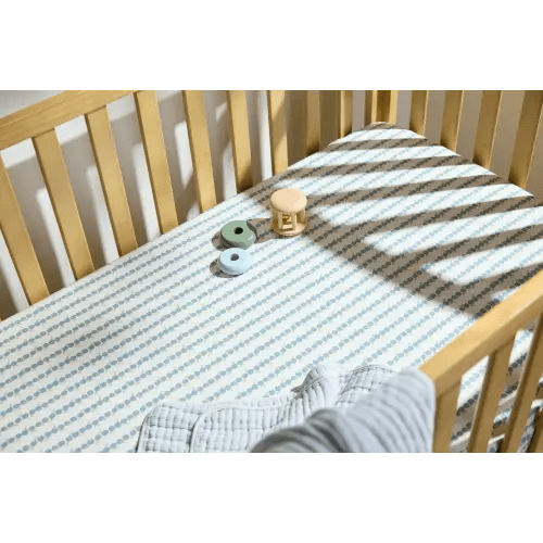 Percale Crib Sheet - Blueberry