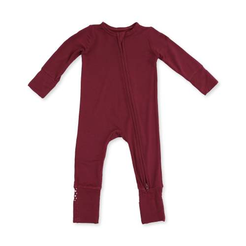 Solid Oxblood Red - Convertible Romper – Angel Dear