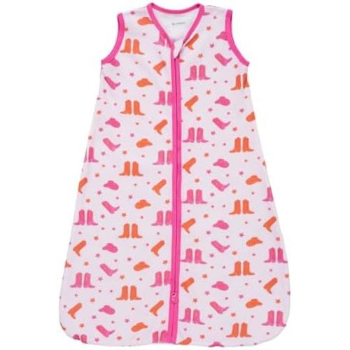 LollyBanks Sleep Sack, 100% Cotton Neutral Baby Sacks, 0.5 TOG Sleep Sacks Lightweight with 2-Way Zipper