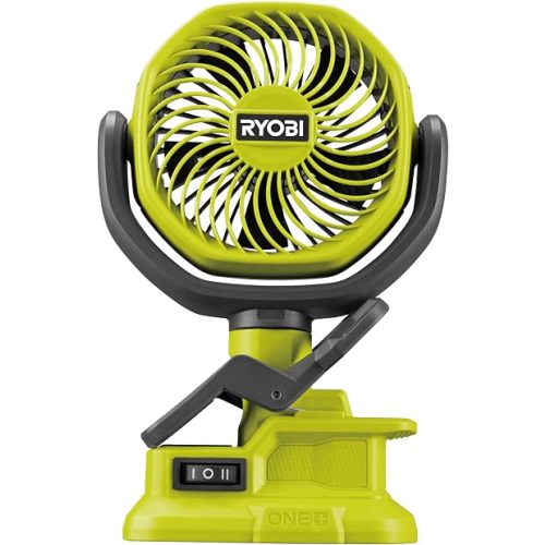 Ryobi RCF18-0 18V ONE+ Cordless 10cm Clamp Fan (Bare Tool) Hyper Green