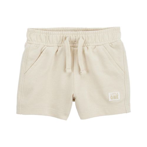 Khaki Baby Pull-On French Terry Shorts | oshkosh.com