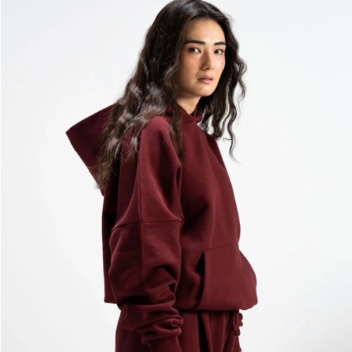 Y27 - Heavy Boxy Organic Hoodie — Maroon [520 GSM]