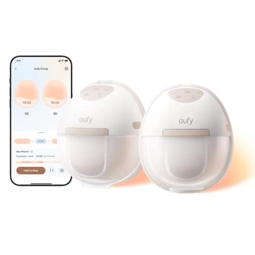 Security Heated Breast Pump Hands-Free E20, Wearable with Innovative HeatFlow, 3 Heat Levels, Optimized Rhythm via App, Hospital-Grade Suction, Leakproof, Ultra-Slim and Quiet for in-Bra Use : Baby