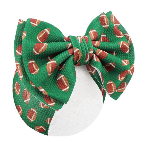YanJie Football Baby Clothes Girl Headbands Hair Bows Super Bowl Hair Accessories for Newborn Infant Babies Baby Girl Football Outfit