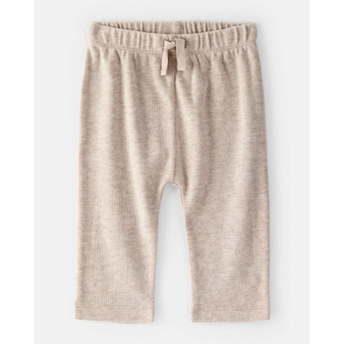 Baby Boy Pull-On Thermal Pants - Heather Grey | Carter's