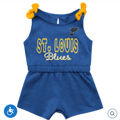 ST. LOUIS BLUES COLOSSEUM HAPAROO ROMPER - ROYAL