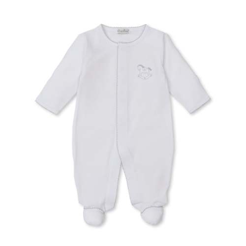 Riding Rockers White/Silver Footie