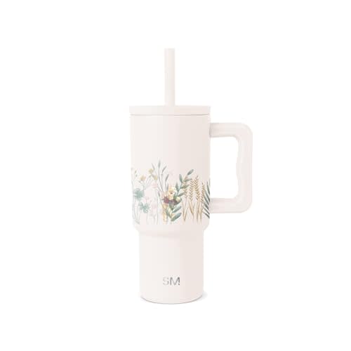 Simple Modern Disney Kids 24 oz Tumbler with Handle and Silicone Straw Lid | Spill Proof Leak Resistant | Stainless Steel Bottle | Gift Boys Girls | Trek Collection | Winnie The Pooh in the Wilderness