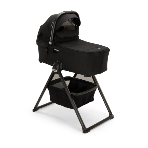 Nuna DEMI Series Bassinet + Stand - Caviar/Chocolate