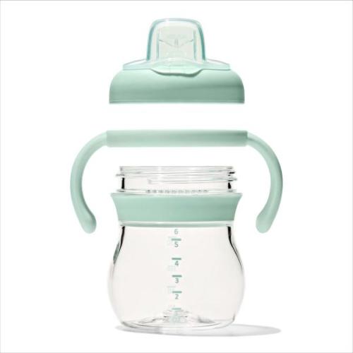 OXO Tot Transitions Soft Spout Sippy Cup With Removable Handles 6 Oz - Opal