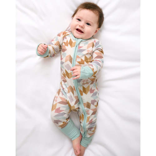 Kaleidoscope Dreams Ribbed Zippy | Little Sleepies