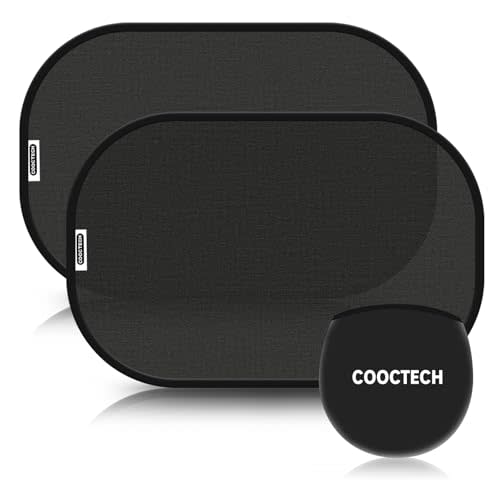 COOCTECH 2025 New UpgradeCar Window Shade for Baby 19"x12"(2 Pack),Car Sun Shade Side Window,Car Window Shades Can Blocks 99.98% UVR,Glare Shield Protection