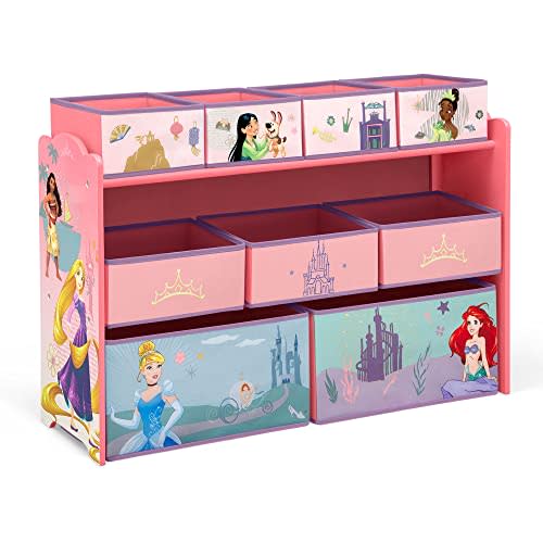 Disney Princess Deluxe 9 Bin Design and Store Toy Organizer by Delta Children, Greenguard Gold Certified