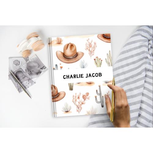 Western Baby Book | Baby Album, Baby Shower Gift, Baby Memory Book, Gift for New Baby, Cowboy, Cowgirl