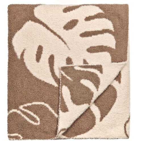 Mocha Monstera Little Bliss Blanket
