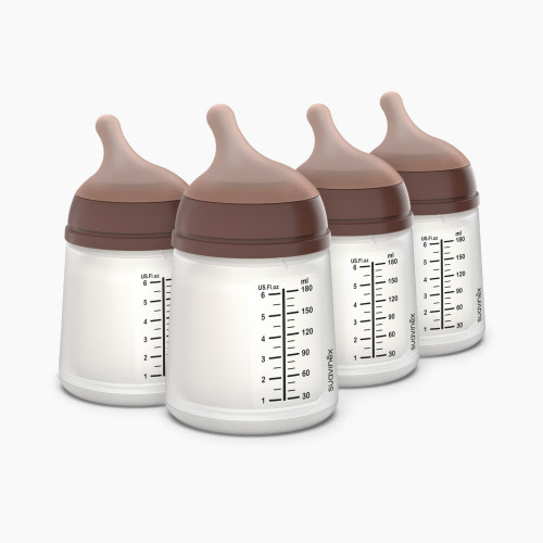 Suavinex Zero Zero Anti-Colic Bottle - Deep, 6 Oz, 4