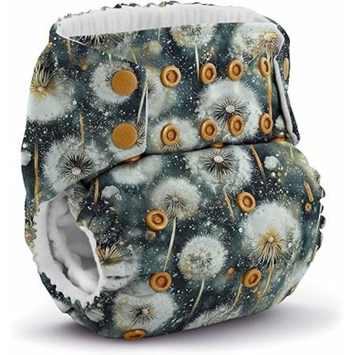 Kanga Care Rumparooz G3 Stay Dry Cloth Diaper Reusable One Size Pocket Diaper Patented Inner Double Gusset 2 pcs Microfiber Insert Soaker (6-55+ lbs) - Wanderpappus