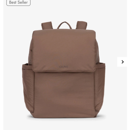 Diaper Backpack with Laptop Sleeve - HAZELNUT