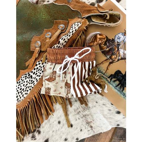 Color Block Saddle Up Swim Trunks (little kid) – theFRINGEDpineapple