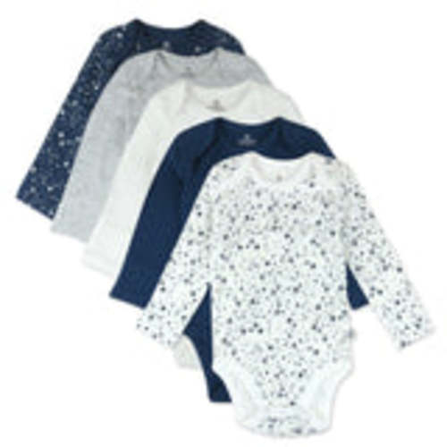 5-Pack Organic Cotton Long Sleeve Bodysuits | Honest Baby Clothing