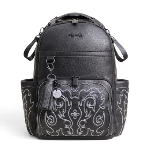 Itzy Ritzy Diaper Bag Backpack – Large Capacity Boss Plus Baby Backpack Diaper Bag Featuring 19 Pockets, Changing Pad, Stroller Clips, and Comfortable Straps (Outlaw)