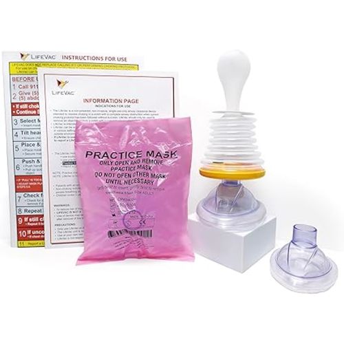 LifeVac Home Kit - Portable Suction Rescue Device, First Aid Kit for Kids and Adults, Portable Airway Suction Device for Children and Adults