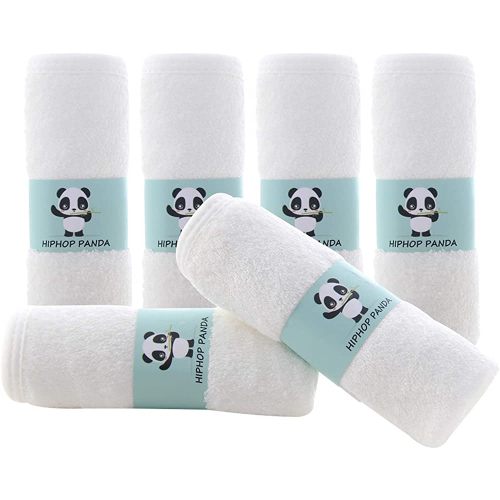 Bamboo Baby Washcloths - 2 Layer Soft Absorbent Bamboo Towel - Newborn Bath Face Towel - Natural Baby Wipes for Delicate Skin - Baby Registry as Shower(6 Pack)