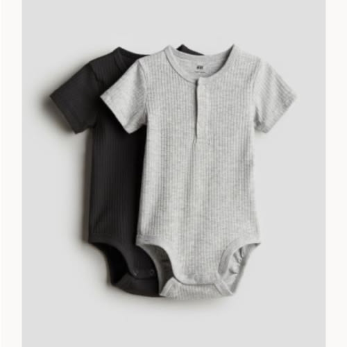 2-pack Henley Bodysuits